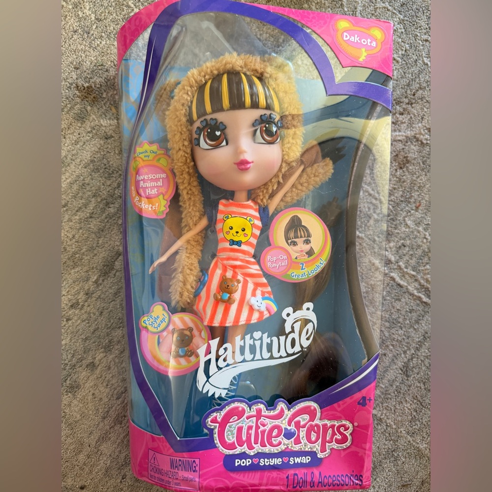 Cutie Pops Doll Hattitude Dakota New